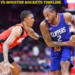 LA Clippers vs Houston Rockets Timeline