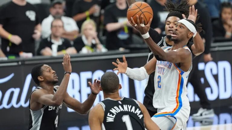 oklahoma city thunder vs san antonio spurs stats